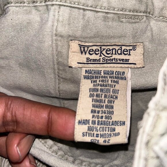 Vintage 90s Weekender Essential Elastic Waist Shorts Size 42 - Picture 5 of 5